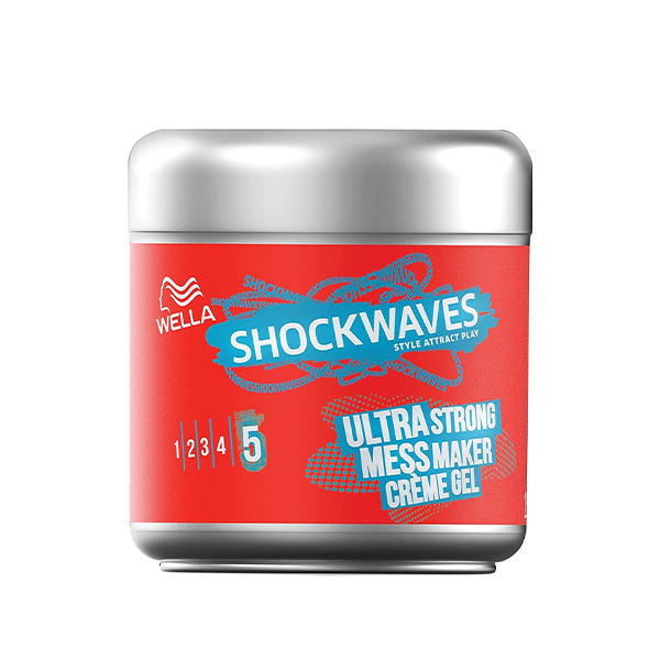 واکس مو ولا مدل Shock Waves حجم 150 میلی لیتر واکس مو طلایی