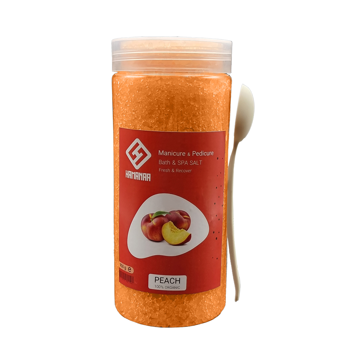 نمک حمام هامانا مدل Peach وزن 950 گرم نمک حمام طلایی