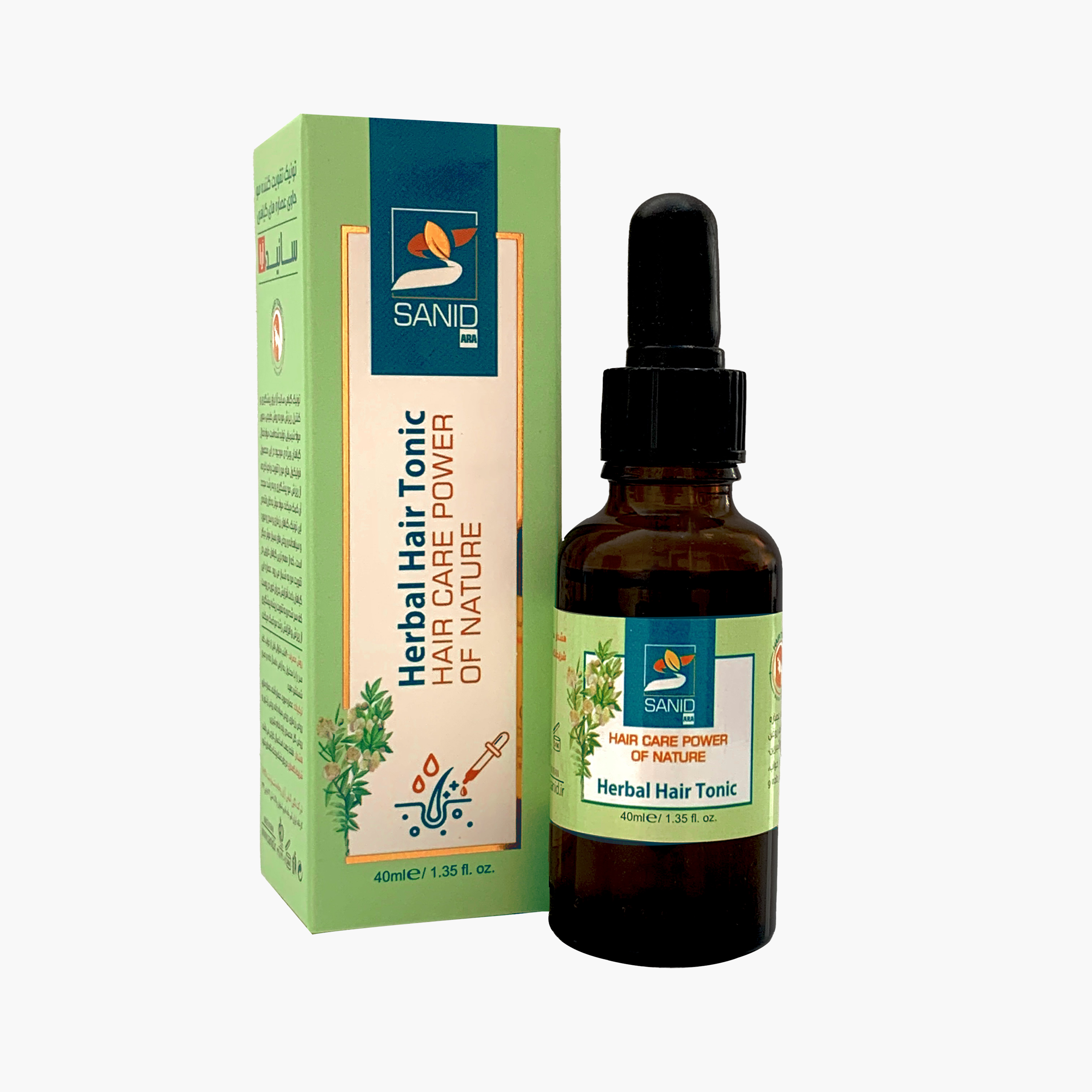 تونیک تقویت کننده مو سانیدآرا کد 001 حجم 40 میلی لیتر تقویت کننده مو طلایی
