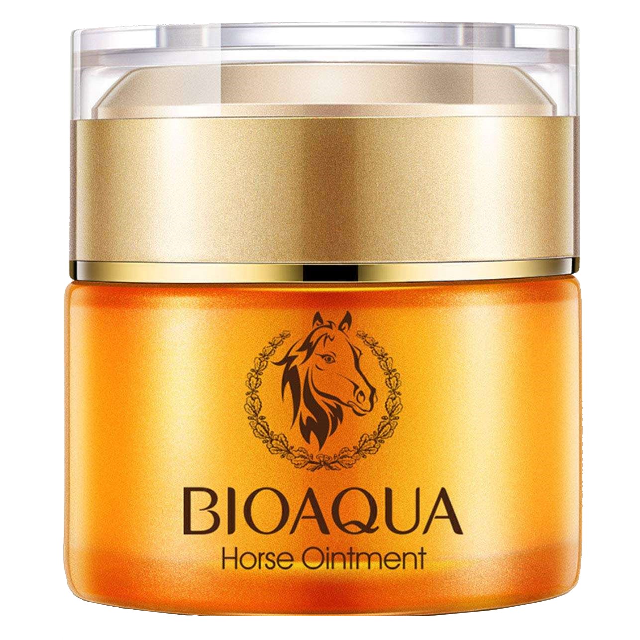 کرم روشن کننده بایو آکوا مدل Horse Ointment حجم 50 میلی لیتر کرم روشن کننده طلایی