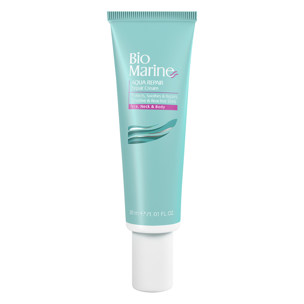 کرم ترمیم کننده بایومارین مدل AQUA REPAIR حجم 30 میلی لیتر کرم و ژل ترمیم کننده طلایی