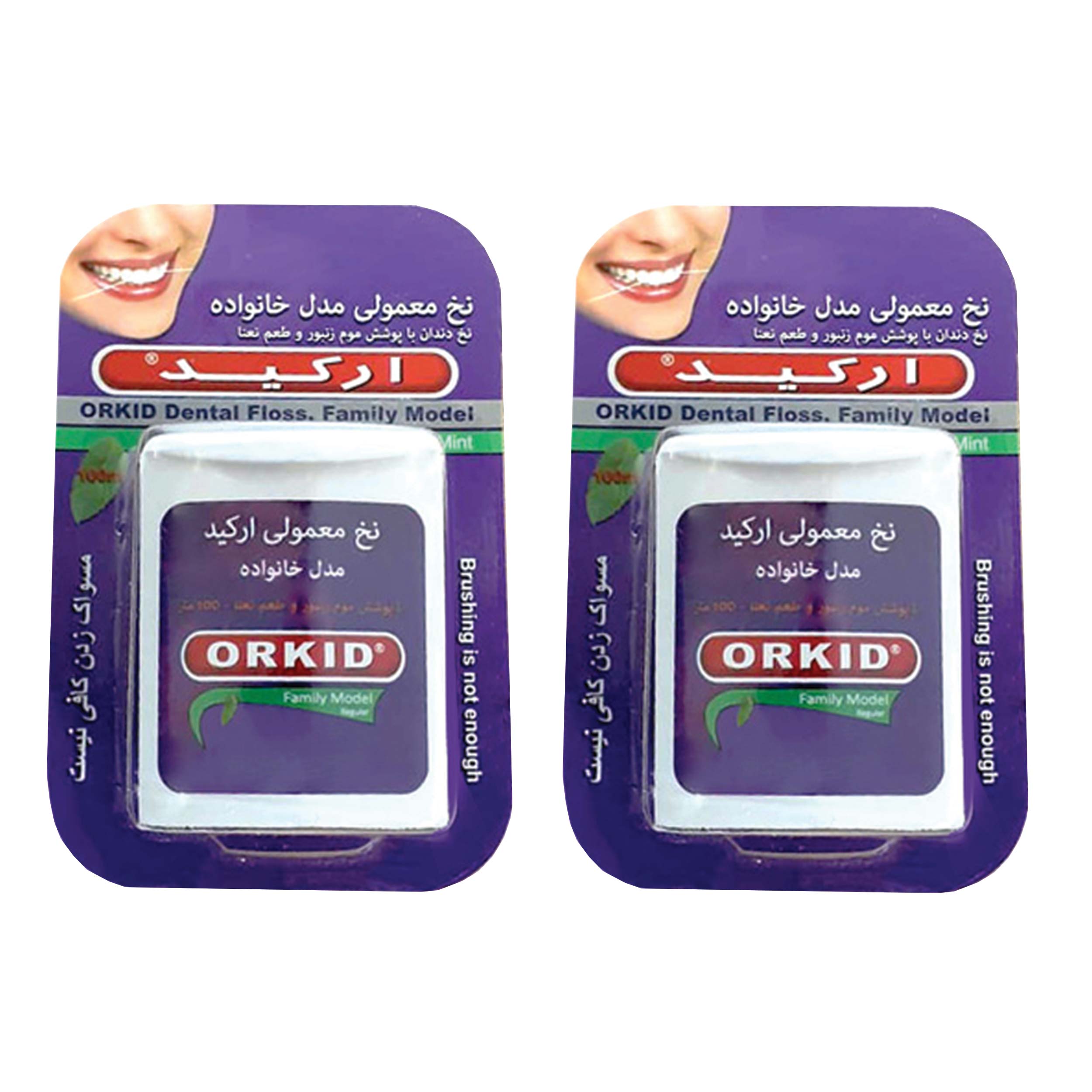 نخ دندان ارکید مدل 01 مجموعه 2 عددی نخ دندان طلایی