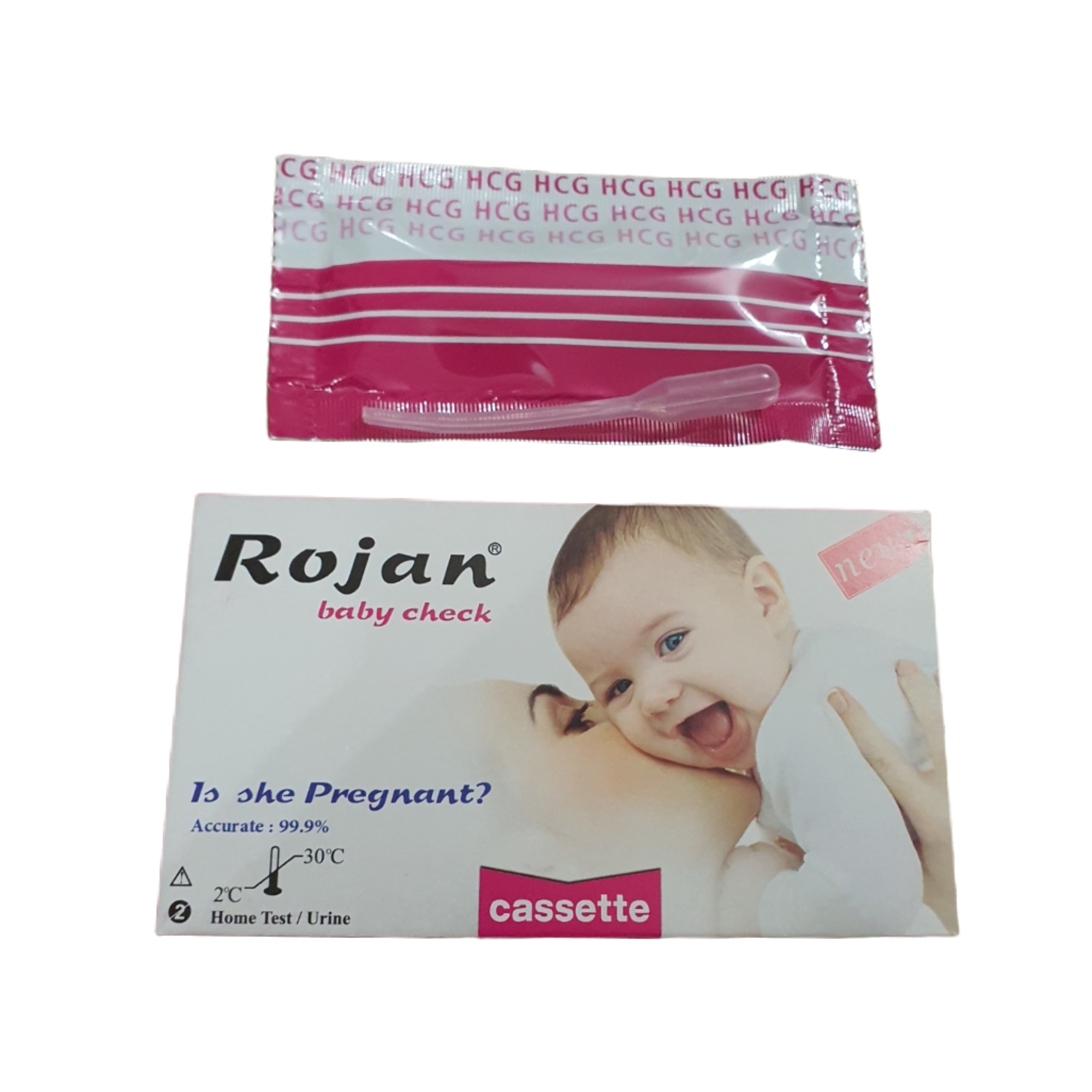 بی بی چک روژان مدل cassette مجموعه 2 عددی تست خانگی طلایی