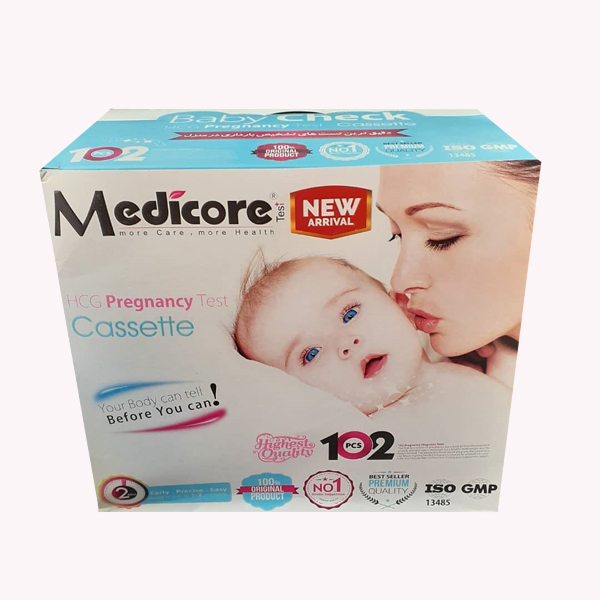 بی بی چک مدیکور مدل Cassette بسته 102 عددی تست خانگی طلایی