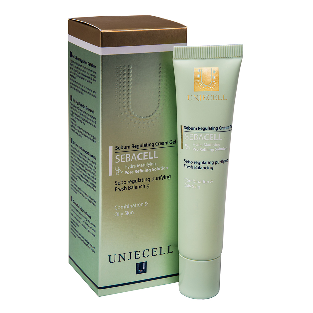 کرم ژل ضدجوش آنژسل مدل sebacell حجم 40 میلی لیتر کرم و ژل ضد جوش طلایی