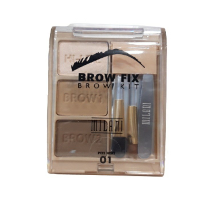 پالت سایه ابرو میلانی مدل brow fix شماره 01 سایه ابرو طلایی
