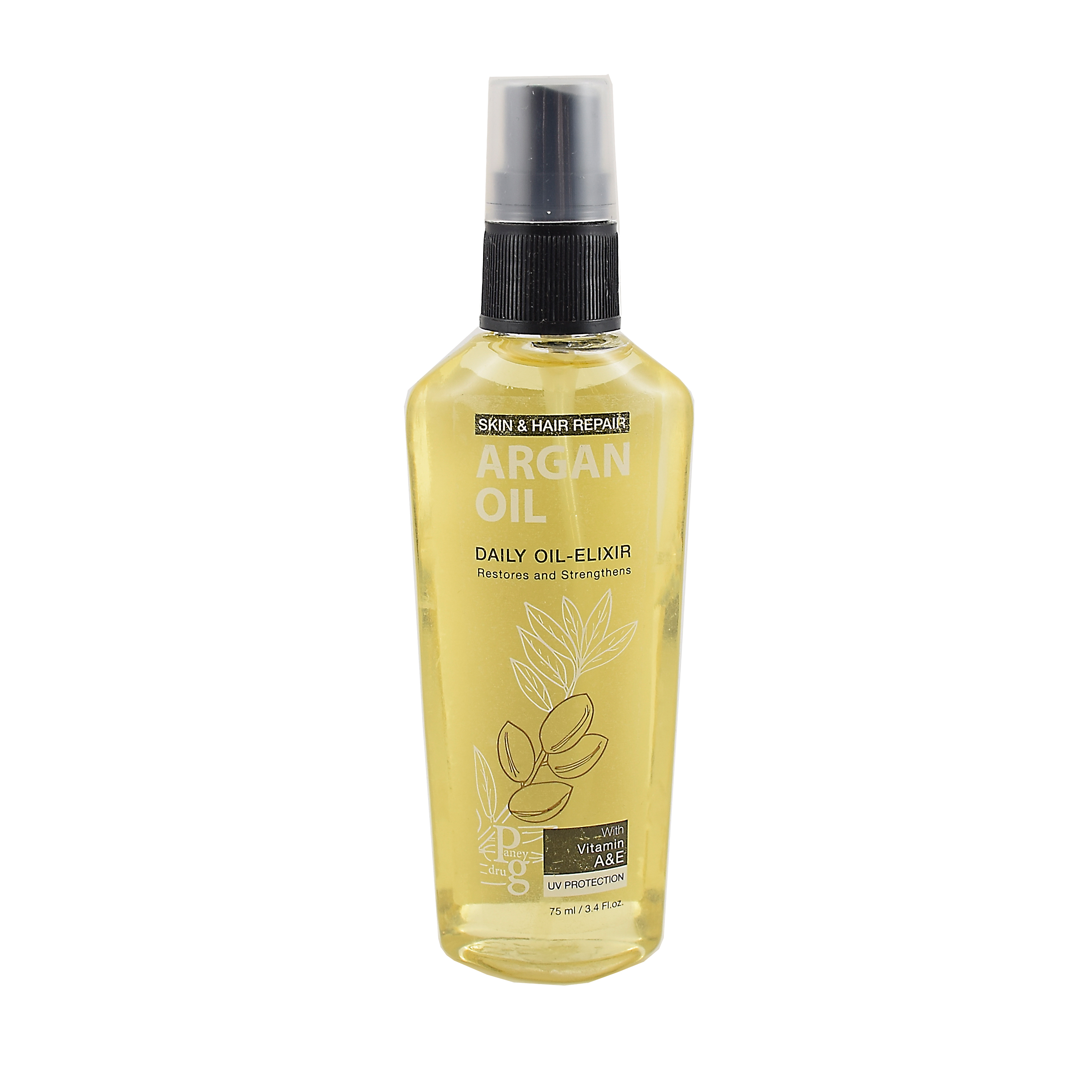 روغن مو و پوست پانی دراگ مدل Argan حجم ۷۵ میلی لیتر روغن مو طلایی