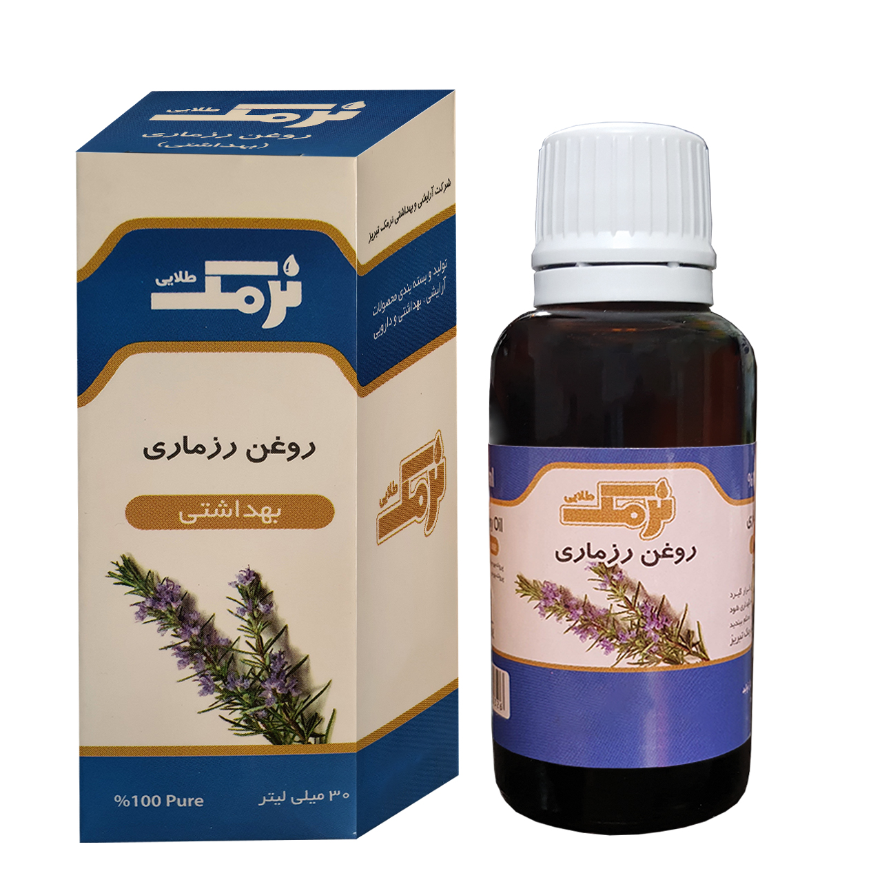 روغن رزماری نرمک طلایی مدل 004 حجم 30 میلی لیتر لوسیون و روغن بدن طلایی