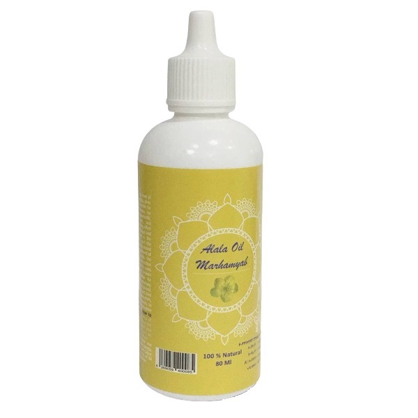 روغن تقویت کننده مو ابرو ریش و سبیل مرهم یاب مدل آلاله حجم 80 میلی لیتر تقویت کننده مو طلایی