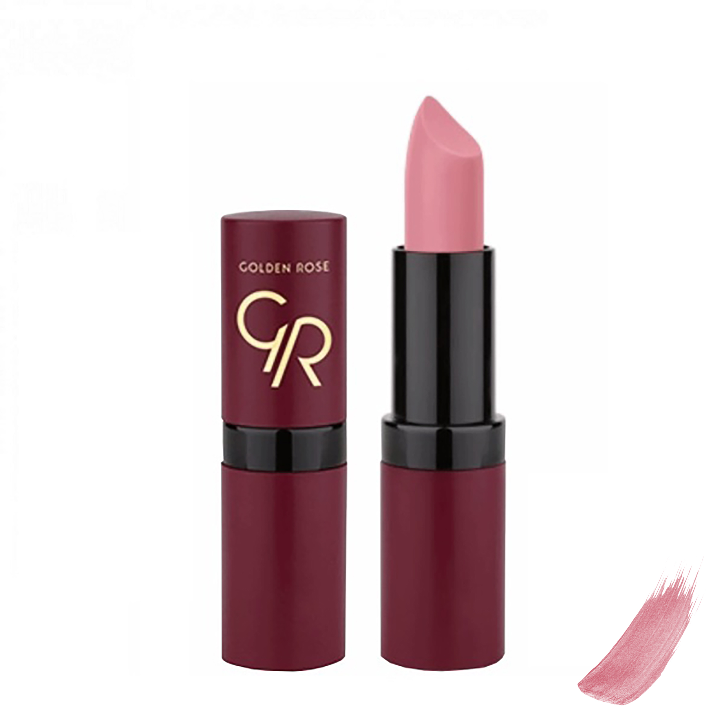 رژلب گلدن رز مدل Velvet شماره 10 رژ لب جامد طلایی