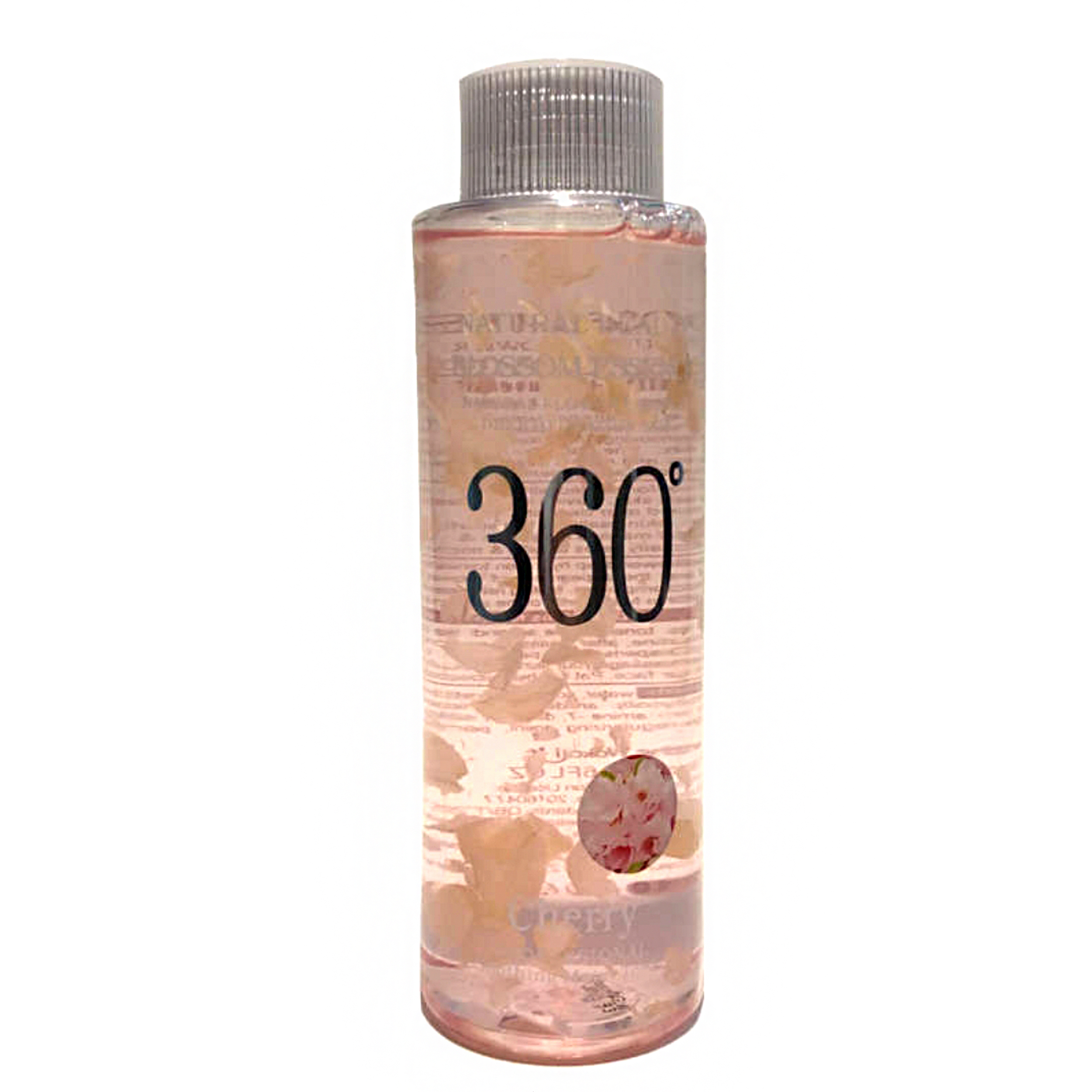 تونر پاک کننده آرایش صورت 360 مدل CHERRY حجم 250 میلی لیتر تونر طلایی