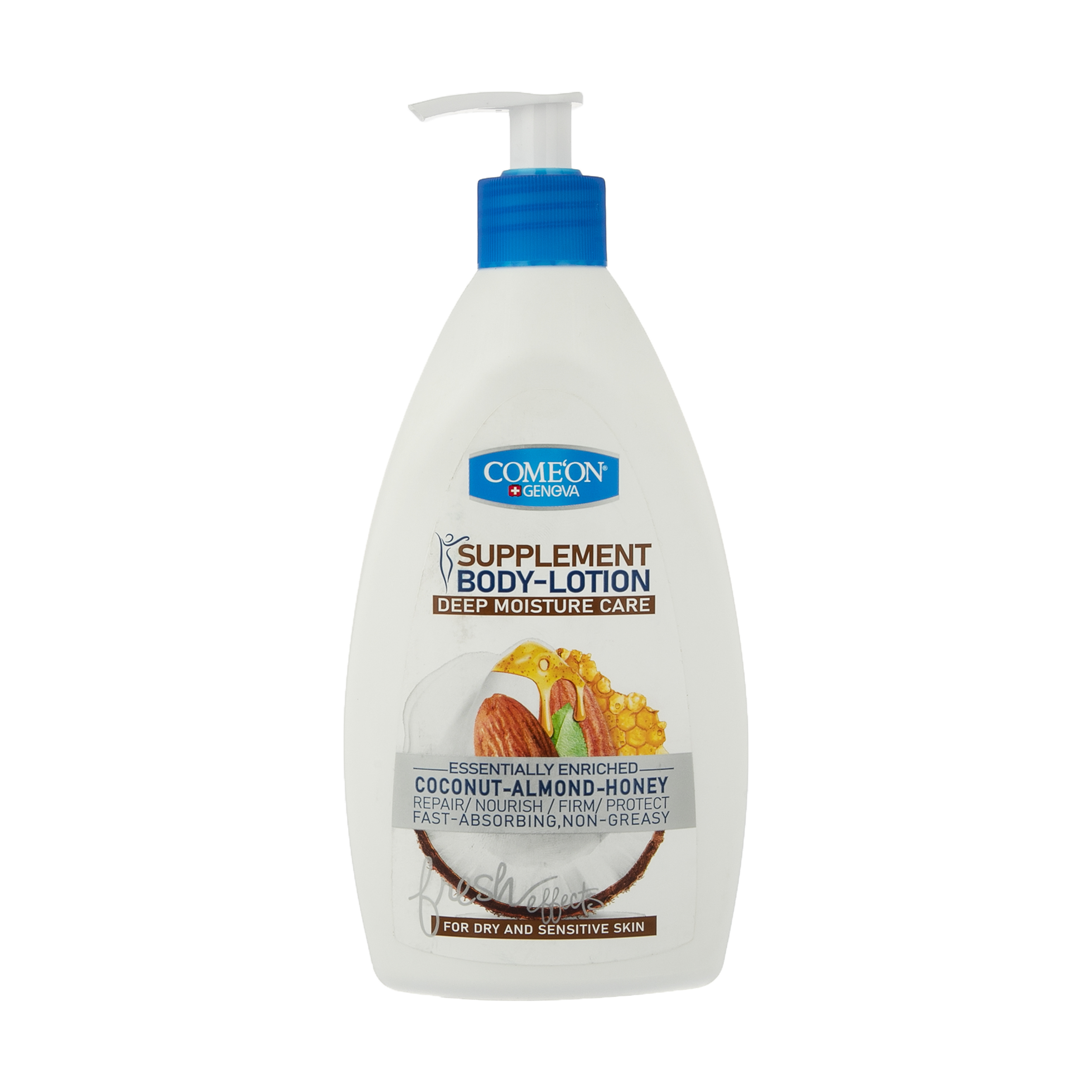 لوسیون بدن کامان مدل Coconut حجم 510 میلی لیتر لوسیون و روغن بدن طلایی