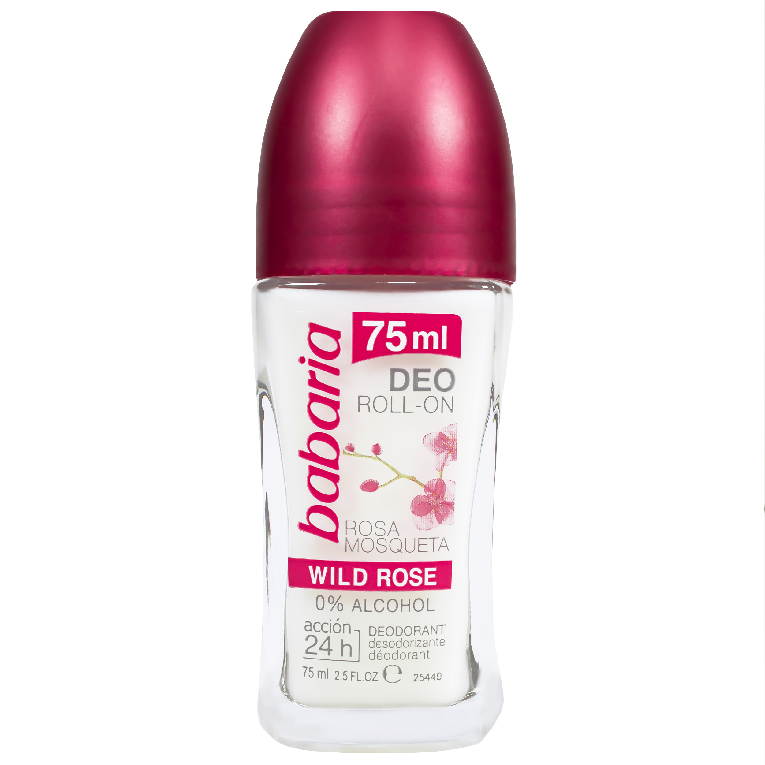 رول ضد تعریق زنانه باباریا مدل Wild Rose حجم 75 میلی لیتر رول ضد تعریق طلایی