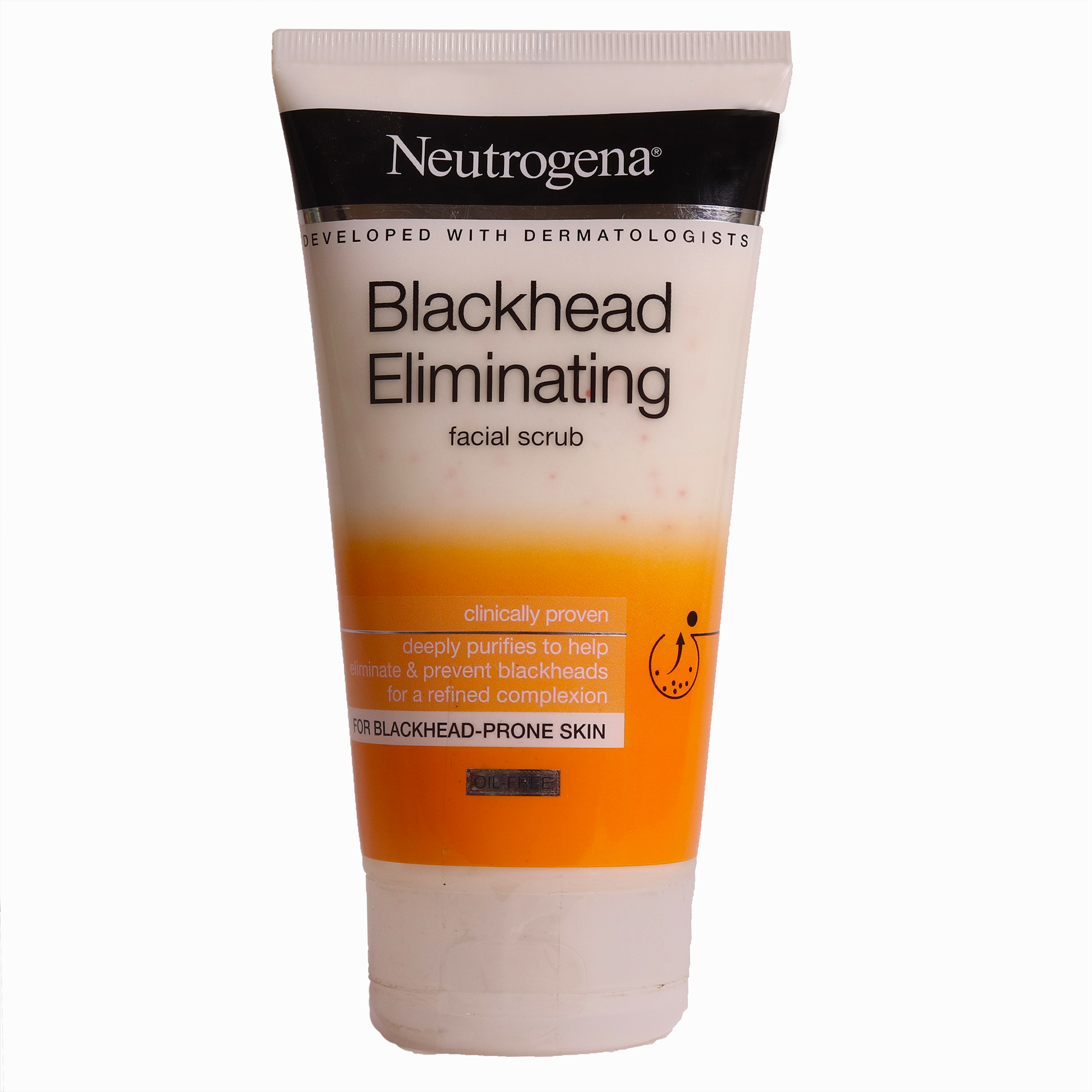 اسکراب  لایه بردار پوست نیتروژینا مدل Blackhead Eliminating حجم 150 میلی لیتر کرم لایه بردار پوست طلایی