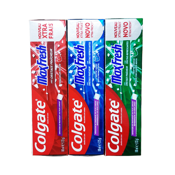 خمیر دندان کلگیت مدل COOLING CRYSTALS وزن 125 گرم بسته 3 عددی خمیر دندان طلایی
